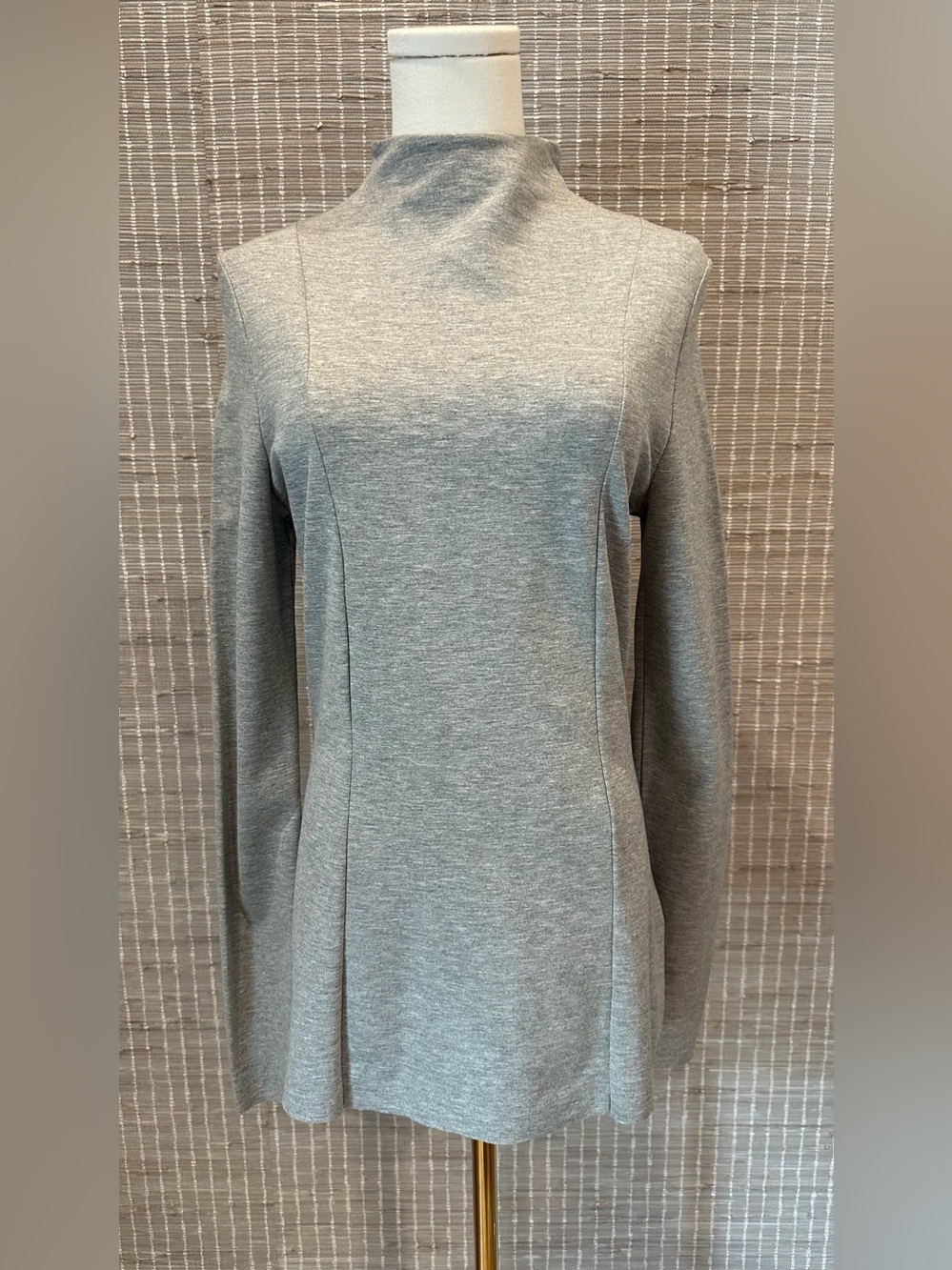 COS Mock Neck Long Sleeve Top